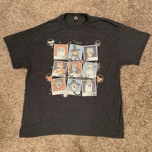 Bluey Halloween T-shirt Men's XL Gray Shirt Short Sleeve
